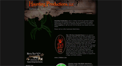 Desktop Screenshot of hauntingproductionsllc.com